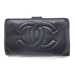 Chanel Black Caviar leather Wallet